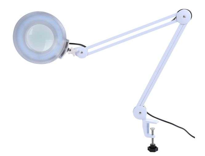 CLAMP ON DESK / TABLE MAGNIFIER LED 220V X5 MAGNIFICATION  8606AL-EU-5D / 190771