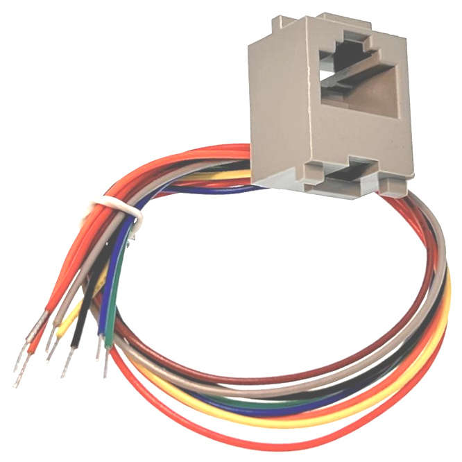 RJ45 MODULAR SOCKET 8P8C 647 SERIES OPEN END WIRE 8W8PWE