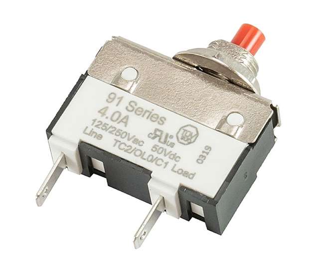 CIRCUIT BREAKER P/M 2.5A PUSH-TO-RESET  91-ANR-2.5A