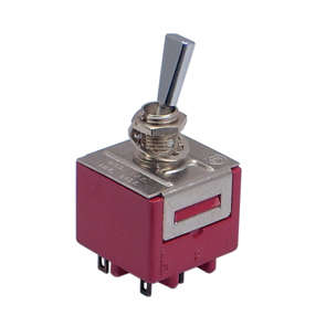 MINI TOGGLE SWITCH DPDT ON-ON SOLDER 9201P3H3ZA