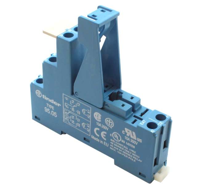 RELAY SOCKET / BASE D/R FOR 40 SERIES 250VAC 10A 95.05.SPA