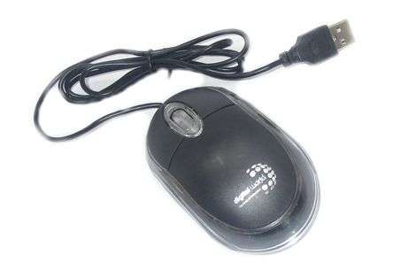 CORDED OPTICAL MOUSE BLACK  A-1001