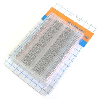BREADBOARD TRANSPARENT/CLEAR 400-HOLES  AC034 / 170170