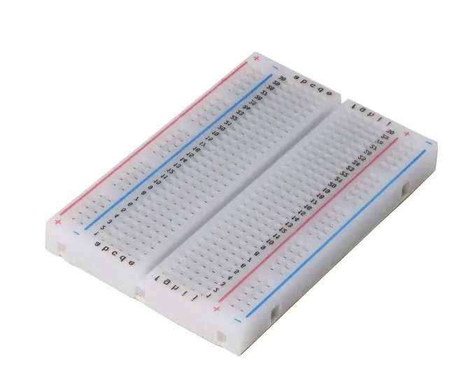 BREADBOARD 85x55mm 400 TIE-POINT POWER RAIL ON BOTH SIDES AD-102