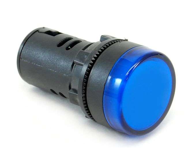PILOT LIGHT HIGH BLUE LED 22MM 230V AC/DC PL-AD16-22-230V/BH
