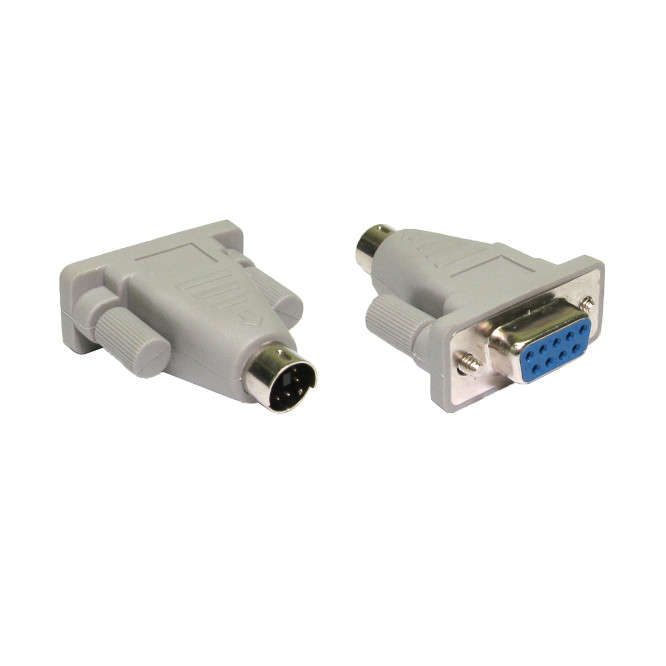 6W MINI DIN PLUG TO DB9 SOCKET ADAP6M9F