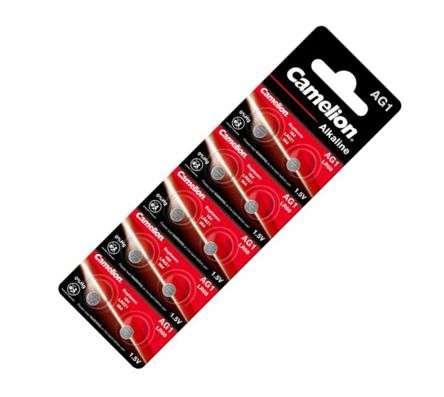 COIN BATTERY SOX 1.5V 13mA 6.6x2.15-10P/CARD  AG1-BP10(0%Hg)