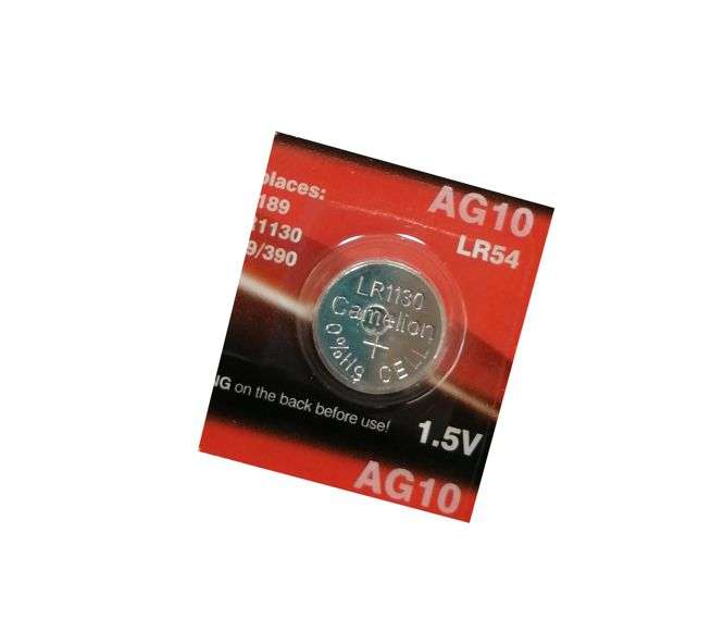 COIN BATTERY ALKALINE SOX 1.5V 80mAh 11.6x3.1mm  AG10-BP1 *A*