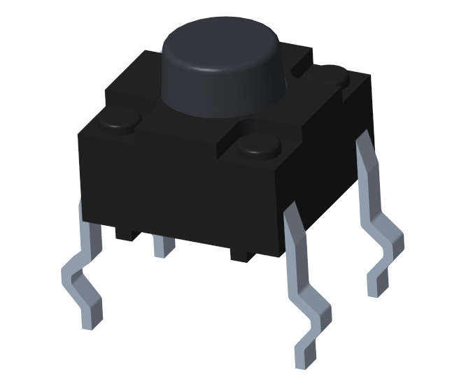 PCB TACTILE SWITCH 6x6 H=4.3mm IP67 AK-WTS664D