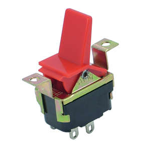 ROCKER SWITCH MINI DPST 10A PADDLE RED AP-26-21