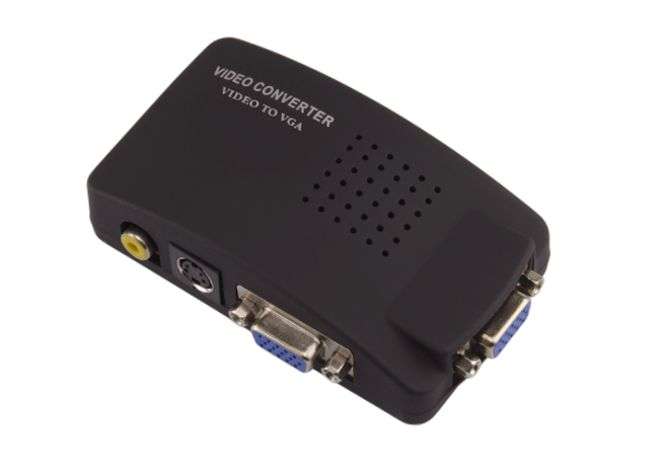 RCA AV IN TO VGA OUT VIDEO CONVERTER  VIDEO TO VGA / 190492