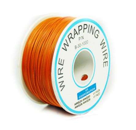 WIRE WRAPPING WIRE AWG30 ORANGE 305M/REEL  B-30-1000-ORANGE / 180811