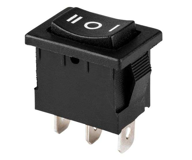 ROCKER SWITCH SPDT (ON)-OFF-(ON) 10 250VAC SNAP-IN B100JX
