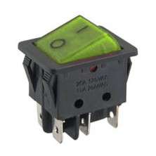 SWITCH ROCK DPDT 29x22 GRN ILU  B127B-GREEN