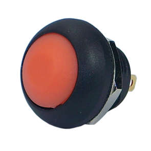 PUSH BUTTON SWITCH RND P/M SPST N/O OR  B1313A-ORANGE