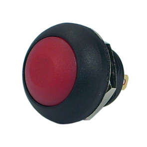 PUSH BUTTON SWITCH N.O. SPST RED M12 D=17.5 IP67  DS-12B-RED / 211169