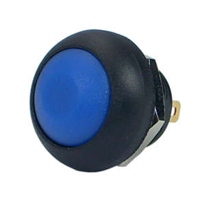 PUSH BUTTON SWITCH RND P/M SPST N/C BL  B1313B-BLUE