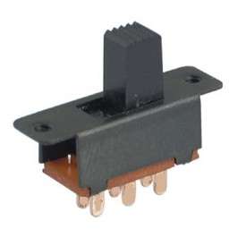 SLIDE SWITCH DPDT 16x24x8 SOL PM  SWITCH-5 *D*