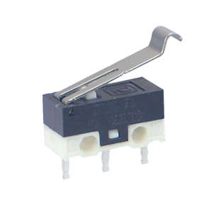 SUB-MINI MICRO LIMIT SWITCH SPDT ARCH=15 PCB  KW10-Z3P / 180189