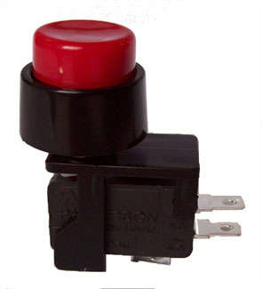 MINI MICRO LIMIT SWITCH P/BUT 24mm RED  VPS-62R-C1