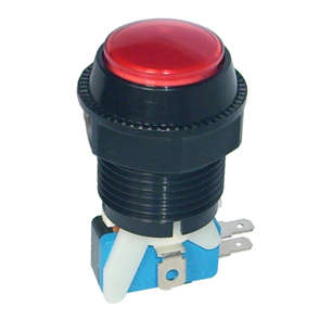 PUSH BUTTON SWITCH ILL-RD 25x60x28 N/L B181M-RED  NO-LAMP