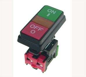 PUSH SWITCH ON/OFF DBL  YELLOW  B1910C-YL