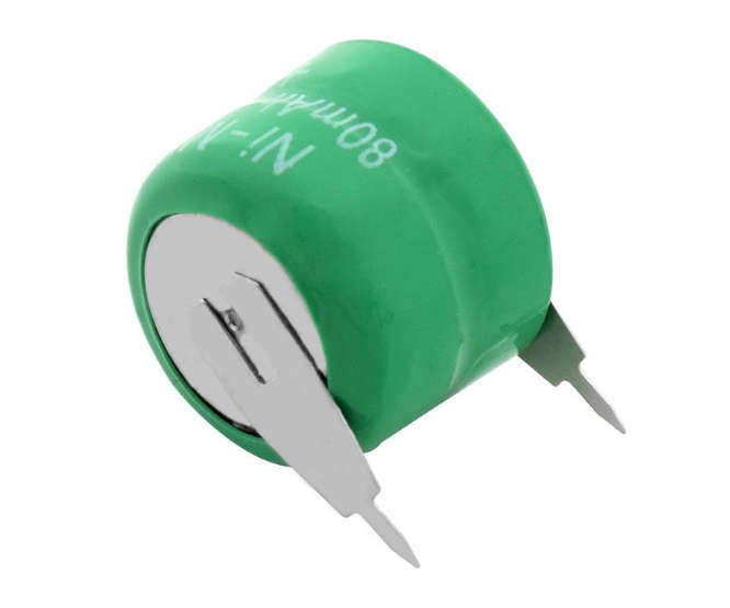 BATTERY PACK NiMH 2V4 80mAHr 2-PINS 15x12 B2XHB80A2M 2P-2.4V