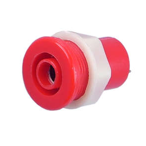 TEST LEAD SOCKET 4mm RED P/HOLE 12.5mm  SBS4RD
