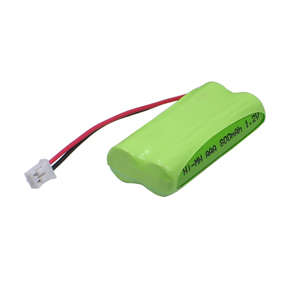 BATTERY PACK 2xAAA NiMH 2V4 800mAH NiMH800-2V4-LEADS+PLUG