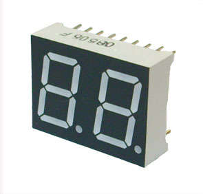 DUAL LED DISPLAY 7-SEG CC RED 25* 19mm 5621AS