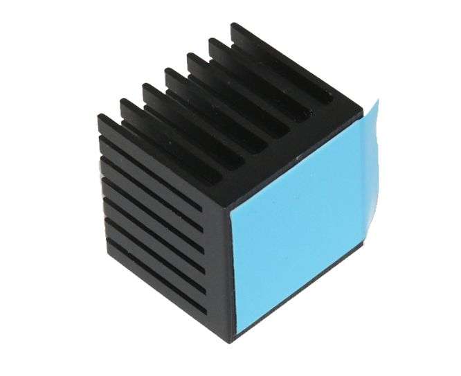 HEATSINK BLACK 20x20x19.1MM 14K/W BGA STD 050