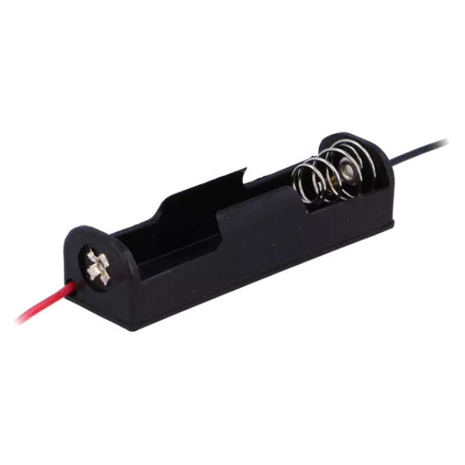 BATTERY HOLDER 1xAA LEAD BLACK BH-311-1A