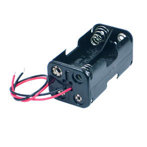 BATTERY HOLDER 4xAA LEAD BK = BH-343-1A