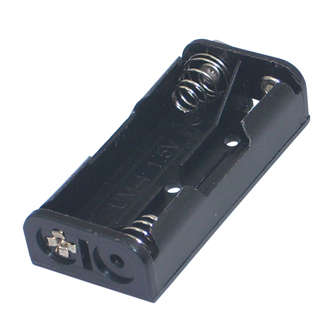 HOLD BAT 2xAAA CLIP BK = BH-421-B