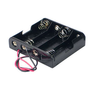 BATTERY HOLDER 4xAA  LEAD BK IIII  BH-341-4A