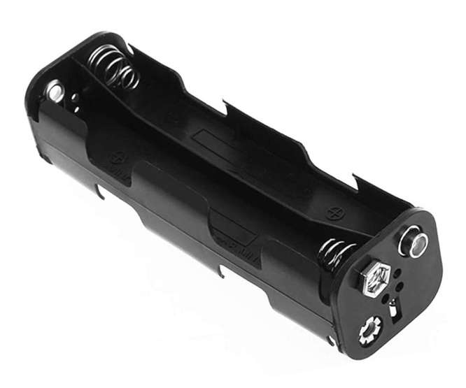 BATTERY HOLDER 8xAA WITH CLIP BLACK BH382B