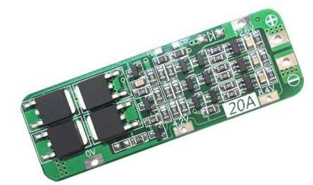 LI-ION BMS 3CELL (AUTO) 12.6V 20A 59x20x3.4mm  BMS-20A-3S-S / 181410