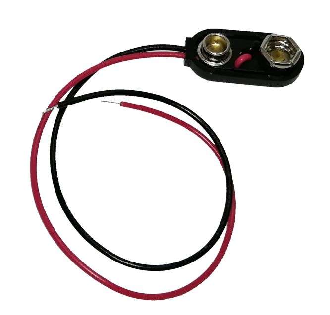 BATTERY CLIP 9V I-LEAD HARD PLASTIC PM3  BS-IRCT