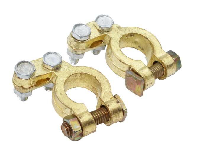 BATTERY TERMINAL BRASS CLAMP SET BT-SGS-B