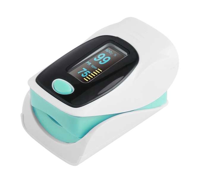 FINGERTIP OXiMETER SPO2 & PULSE RATE INTERVAL  C101A3-BLUE / 170543 *OXYMETER