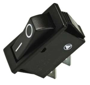 ROCKER SWITCH SPST 33x15mm BLACK 0-1 KCD6-101