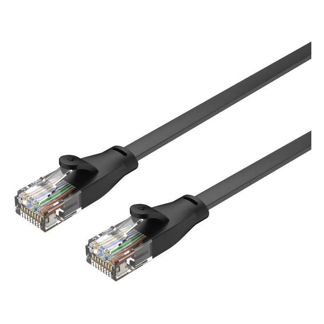 CAT 6 UTP RJ45 FLAT ETHERNET CABLE C1809GBK