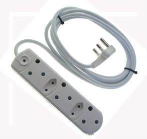 MULTIPLUG MAINS ADAP 3x3 2x2 3M C2034/3  3M/3000mm