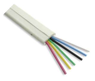 CABLE FLAT TEL 8C FLEX CREAM - DEBULK CABMAWG26B-8