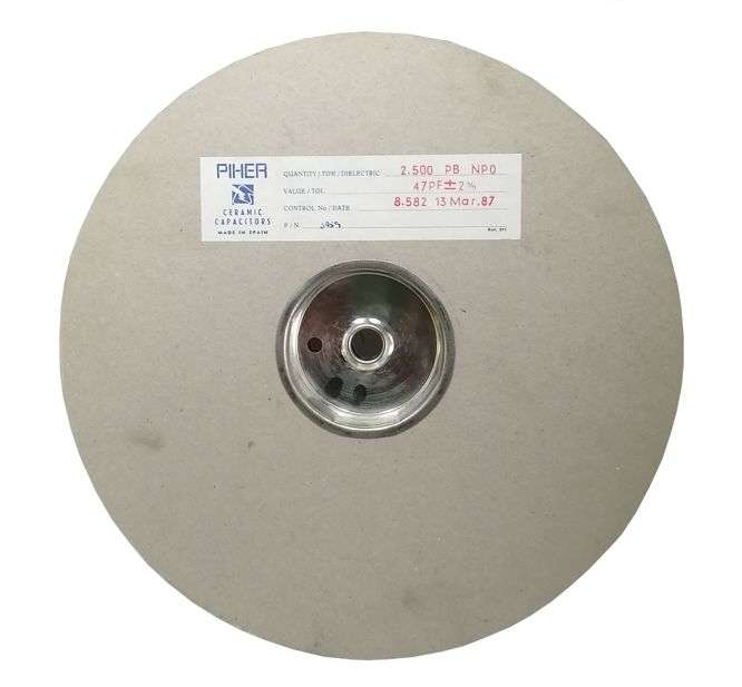 CERAMIC CAPACITOR 47pF 100V P=5mm - 2K5/REEL PB1NPO470GP2BR