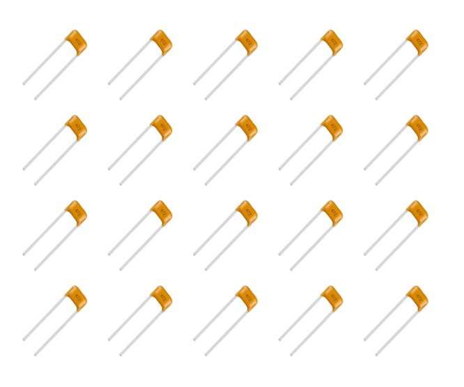 CERAMIC CAPACITOR M/L 100nF 50V P=7.5mm - 1K/BAG CT4-0805Y104Z500