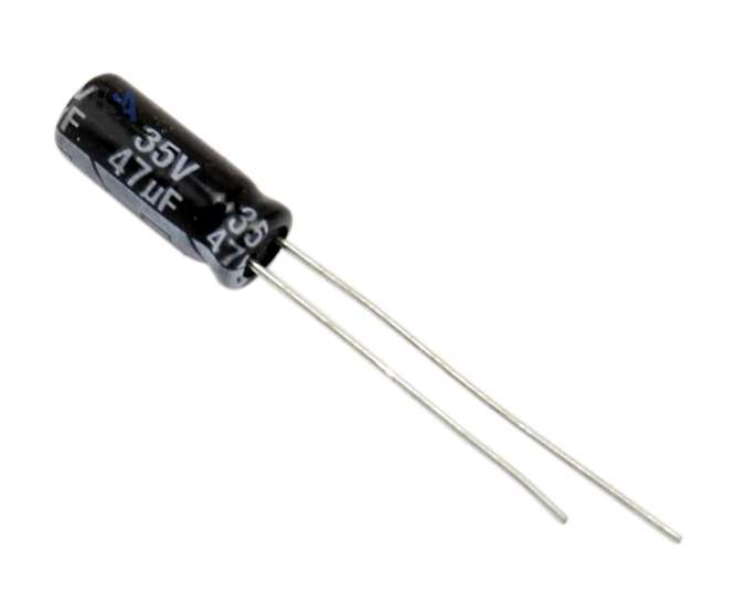 ELECTROLYTIC CAPACITOR RADIAL 47uF 35V ST 5x11 P=2 ECR470M35BA 5x11