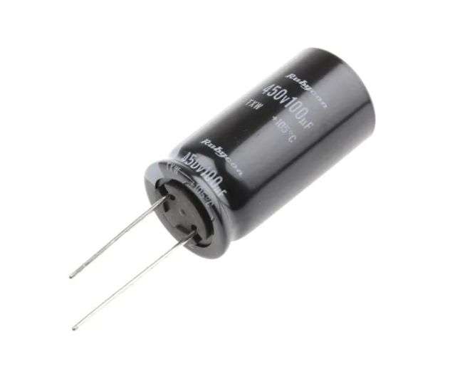 CAPACITOR ELEC RAD 100uF 450V HT  450TXW100MEFR18X35