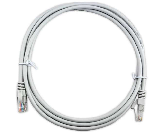 CAT5E NETWORK CABLE LEAD RJ45-RJ45 GREY 1:1 2M  MD522 / 170419
