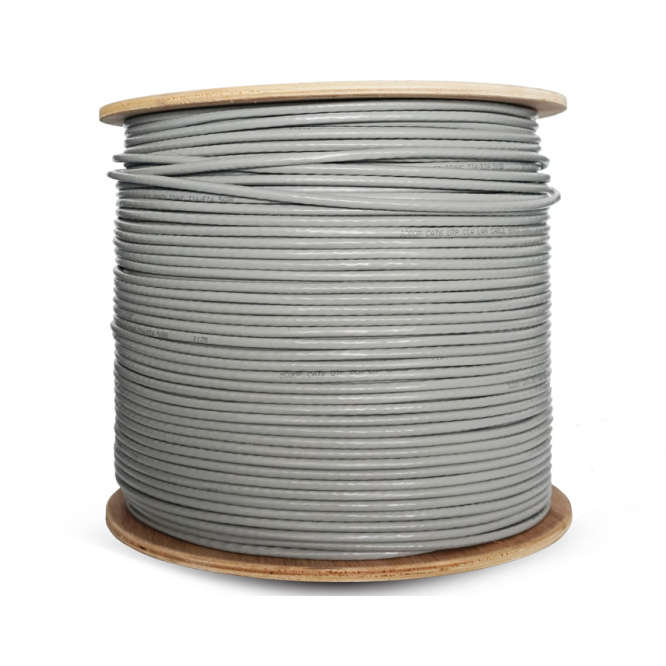 CAT6 UTP ETHERNET CABLE NO-SCREEN 8C SOLID GREY - 500m/ROLL UTP6SGYC